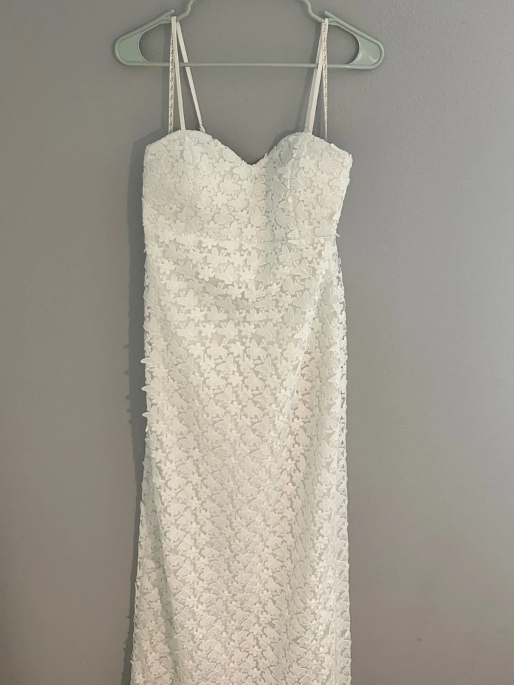 Lilly Pulitzer White Gillian Lace Maxi Dress Butterfly Size 8 - Picture 4 of 15